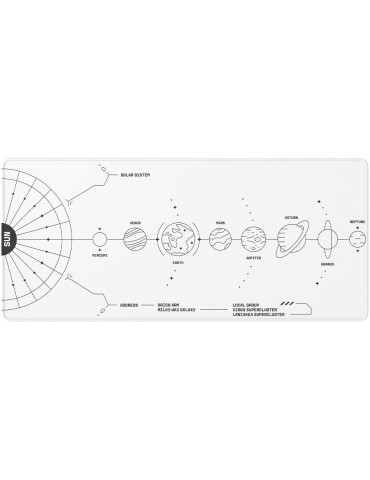 Геймърска подложка Dark Project Terra Nova White XL, 900x400x4mm - DPMP_NOVA_WHITE_XL - 1