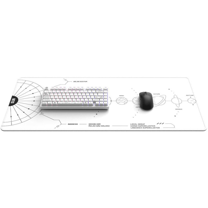 Геймърска подложка Dark Project Terra Nova White XL, 900x400x4mm - DPMP_NOVA_WHITE_XL - 4