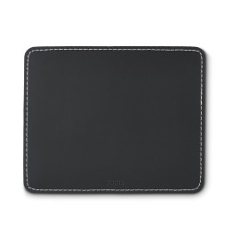 Подложка за мишка HAMA Leather look, 220x180x3mm, Черна, Полиуретан/Каучук - HAMA-126856 - 1