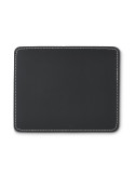 Подложка за мишка HAMA Leather look, 220x180x3mm, Черна, Полиуретан/Каучук - HAMA-126856 - 1