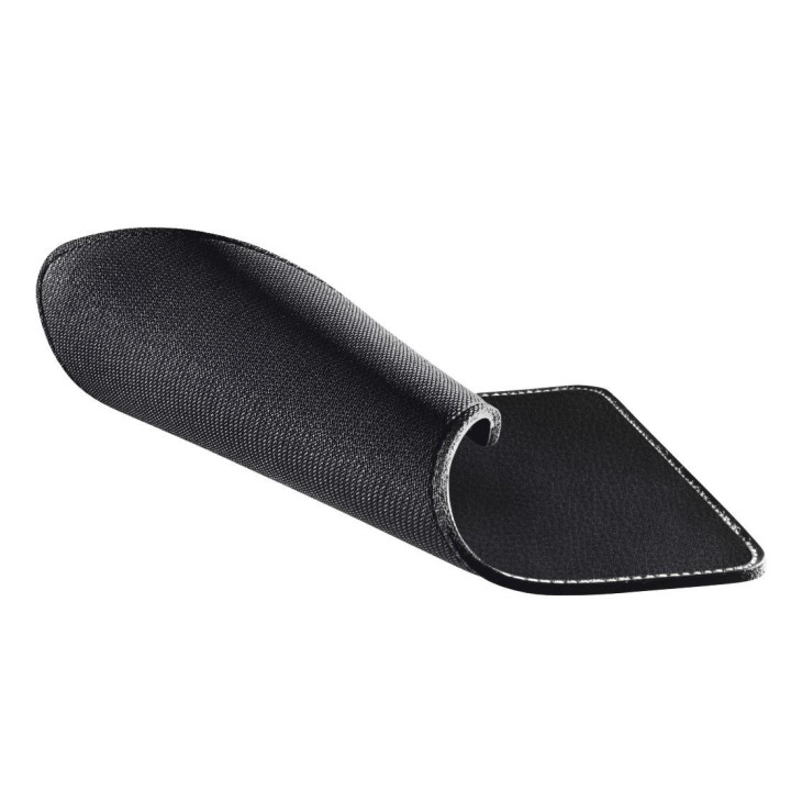 Подложка за мишка HAMA Leather look, 220x180x3mm, Черна, Полиуретан/Каучук - HAMA-126856 - 4
