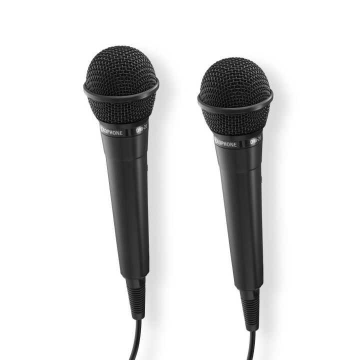 Микрофони HAMA Karaoke, Динамичен, 2 бр., 2.5м кабел, Jack 3.5mm/6.35mm - HAMA-46002 - 3