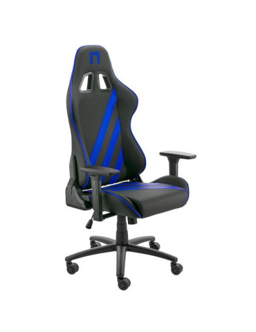 Геймърски стол Nitro Concepts Nemesis Blue Claw, Изкуствена кожа, Метал, 390x520мм, Регулируеми подлакътници, Газов амортисьор -