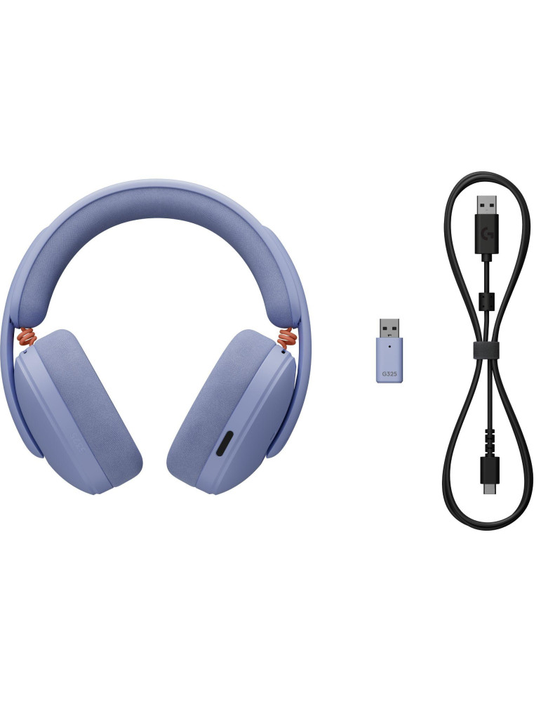 Безжични геймърски слушалки Logitech G325 Lightspeed, Безжични, Микрофон, 32mm, USB-C/Bluetooth, 20Hz-20kHz - 981-001538 - 5