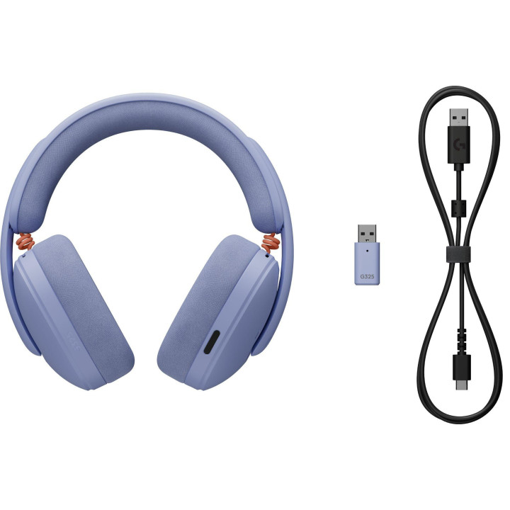 Безжични геймърски слушалки Logitech G325 Lightspeed, Безжични, Микрофон, 32mm, USB-C/Bluetooth, 20Hz-20kHz - 981-001538 - 5