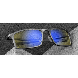 Геймърски очила GUNNAR Plaid Graphite, Amber лещи, UV + синя светлина защита - PLD-11101 - 1