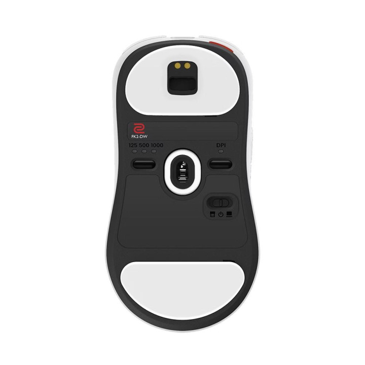 Безжична геймърска мишка ZOWIE FK2-DW, 4K 4Khz, безжична 2.4G, 6+1 бутона, 3200 DPI, бяла - 9H.N4MBE.A3E - 2
