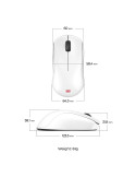 Безжична gaming мишка ZOWIE U2-DW, 2.4G безжична, 3200 DPI, 6+1 бутони - 9H.N4PBE.A3E - 2