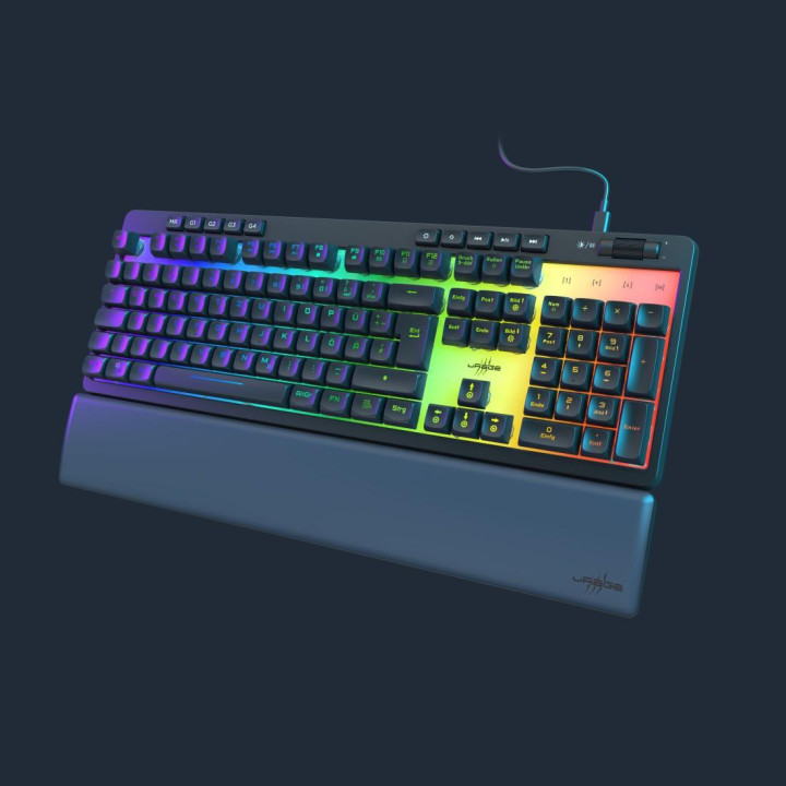 Геймърска мембранна клавиатура HAMA uRage Exodus 515 Illuminated, USB, черна - HAMA-217830 - 4