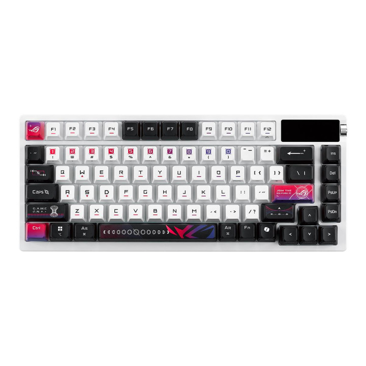 Bluetooth гейминг клавиатура ASUS ROG Azoth X, Механична, Безжична (USB/Bluetooth/RF 2.4GHz), RGB подсветка, Високо профилни бут