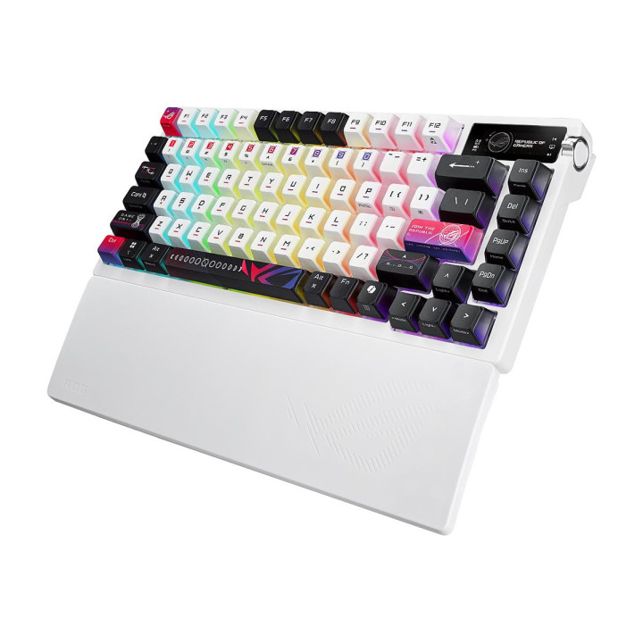 Bluetooth гейминг клавиатура ASUS ROG Azoth X, Механична, Безжична (USB/Bluetooth/RF 2.4GHz), RGB подсветка, Високо профилни бут