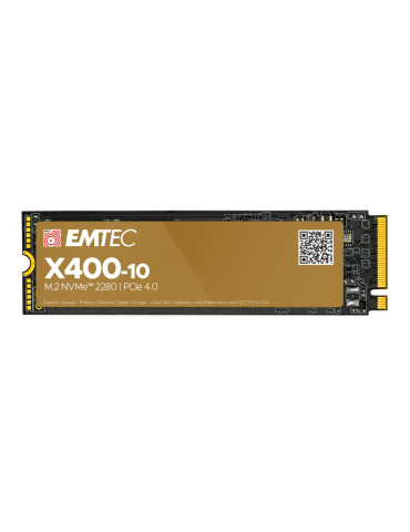 SSD диск EMTEC X410, 4TB NVMe M.2 PCIe Gen4, 7400/7000 MB/s  - ECSSD4TX410 - 1