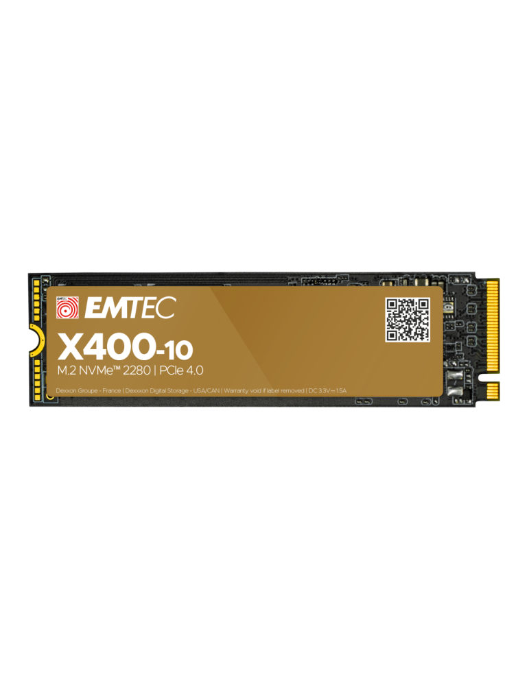 SSD диск EMTEC X410, 4TB NVMe M.2 PCIe Gen4, 7400/7000 MB/s  - ECSSD4TX410 - 1