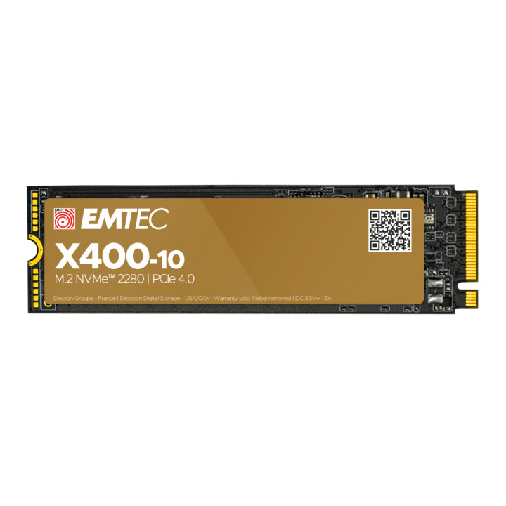 SSD диск EMTEC X410, 4TB NVMe M.2 PCIe Gen4, 7400/7000 MB/s  - ECSSD4TX410 - 1