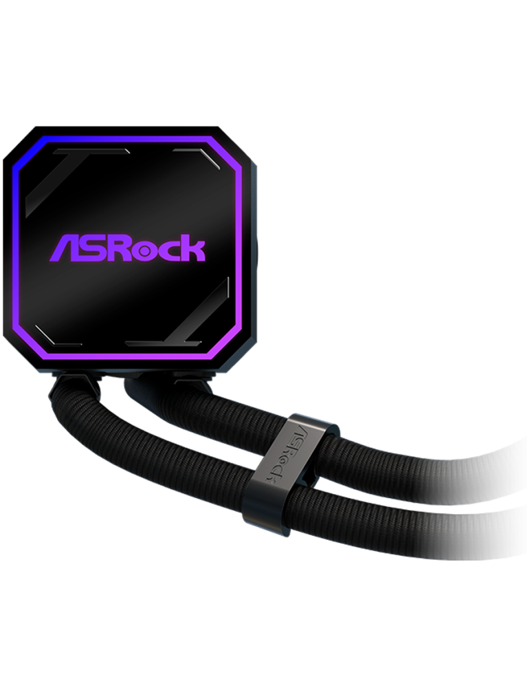 Водно охлаждане за процесор ASROCK Pro 360 ARGB, 360mm AiO, AM4/AM5/LGA1700/LGA1851, 3x120mm, RGB - 90-APRA36-BAAGA6 - 4