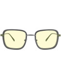 Геймърски очила GUNNAR Fallout Vault 33, Gunmetal/Olive, Amber лещи, синя светлина защита - FAL-05501