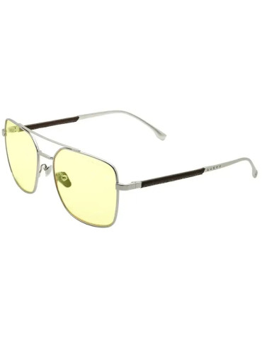 Геймърски очила GUNNAR White Wolf, Aviator, Steel/Umber рамка, Amber лещи, Защита срещу UV и синя светлина, Универсални - WIT-WLF01