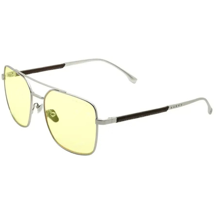 Геймърски очила GUNNAR White Wolf, Aviator, Steel/Umber рамка, Amber л