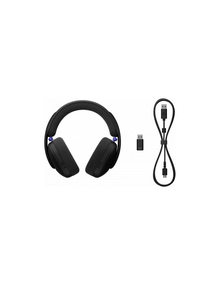 Bluetooth геймърски слушалки Logitech G325 Lightspeed, Микрофон, Черни, USB-C/Bluetooth - 981-001524