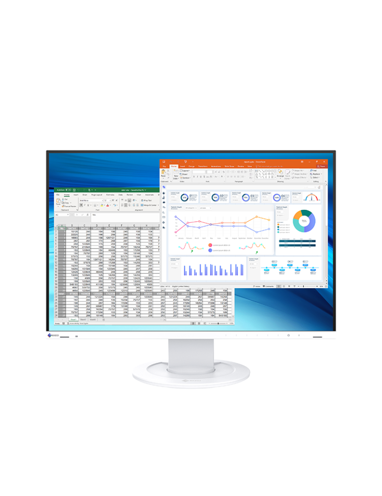 Монитор EIZO FlexScan EV2410R, 23.8" IPS 1920x1200, 5ms, 350cd/m² - EV2410R-WT - 1