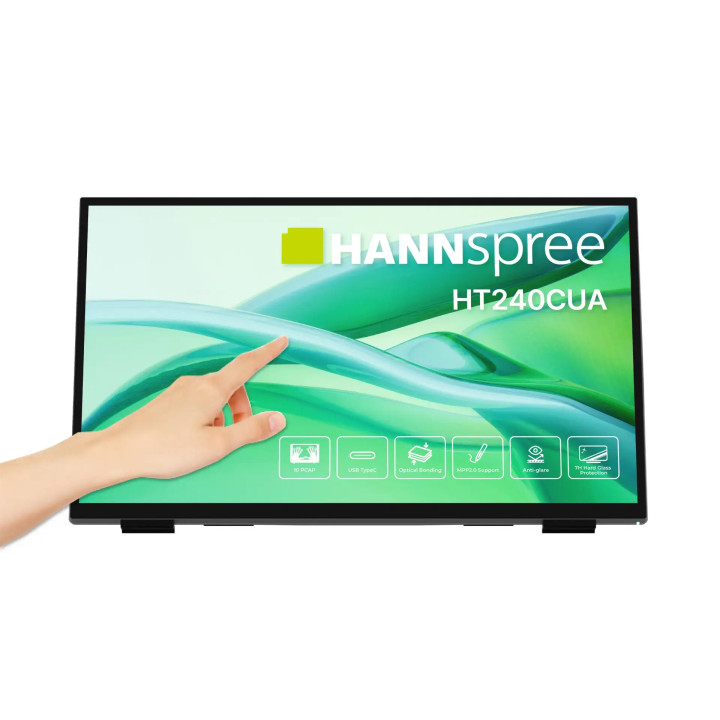 Монитор Hannspree HT240CUA, 23.8" VA 1920x1080, Тъч екран, HDMI, USB-C - 1