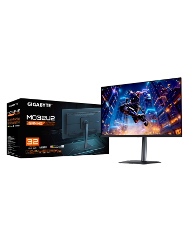 Монитор GIGABYTE MO32U2, 31.5" QD-OLED 4K 3840x2160 240Hz, 0.03ms, G-SYNC Compatible, FreeSync Premium Pro - 4