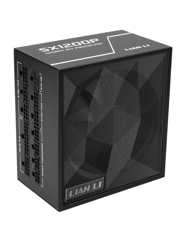 Модулно захранване Lian Li SX1200P, 1200W, 80+ Platinum, ATX 3.1, PCI-E 5.1, 120mm вентилатор - G9P.SX1200P.B000.EU - 1