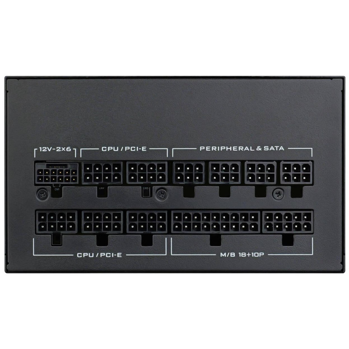 Модулно захранване Lian Li SX1200P, 1200W, 80+ Platinum, ATX 3.1, PCI-E 5.1, 120mm вентилатор - G9P.SX1200P.B000.EU - 5