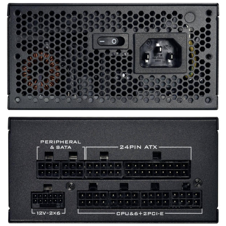 Модулно захранване Lian Li SP850 V2, 850W 80+ Gold, PCIe 5.1, ATX 3.1, модулен, активен PFC - G9P.SP0850G.B000.EU - 5