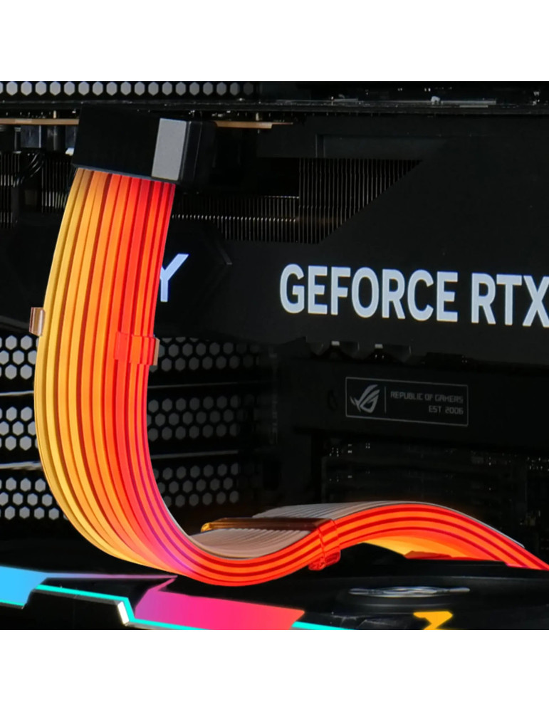 Удължителен кабел Lian-Li Strimer Wireless 12V-2x6 RGB, бял - G89.PW16-81W.00 - 5