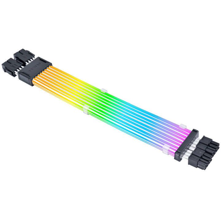 Удължителен кабел Lian Li Strimer Wireless 2x 8-Pin, RGB, Бял - G89.PW8-1W-CPU.00 - 1