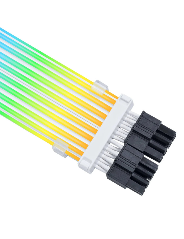 Удължителен кабел Lian Li Strimer Wireless 2x 8-Pin, RGB, Бял - G89.PW8-1W-CPU.00 - 3