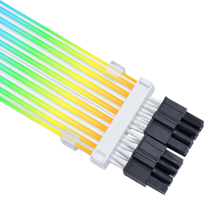 Удължителен кабел Lian Li Strimer Wireless 2x 8-Pin, RGB, Бял - G89.PW8-1W-CPU.00 - 3