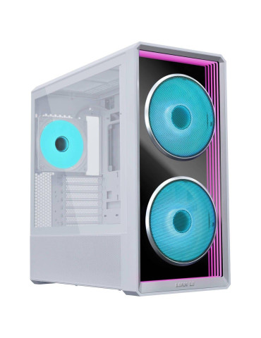 Кутия за компютър Lian-Li LANCOOL 217 INF RGB, Mid-Tower, Tempered Glass, ATX/Micro ATX/Mini ITX, 7 слота - G99.LAN217INFW.00 - 