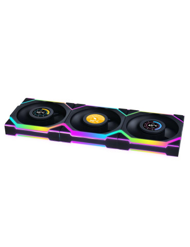 Вентилатор Lian Li UNI FAN SL Wireless LCD 120mm, 350-1900 RPM, ARGB PWM, 31dB - G99.12RSLLCD1W3B.00 - 1