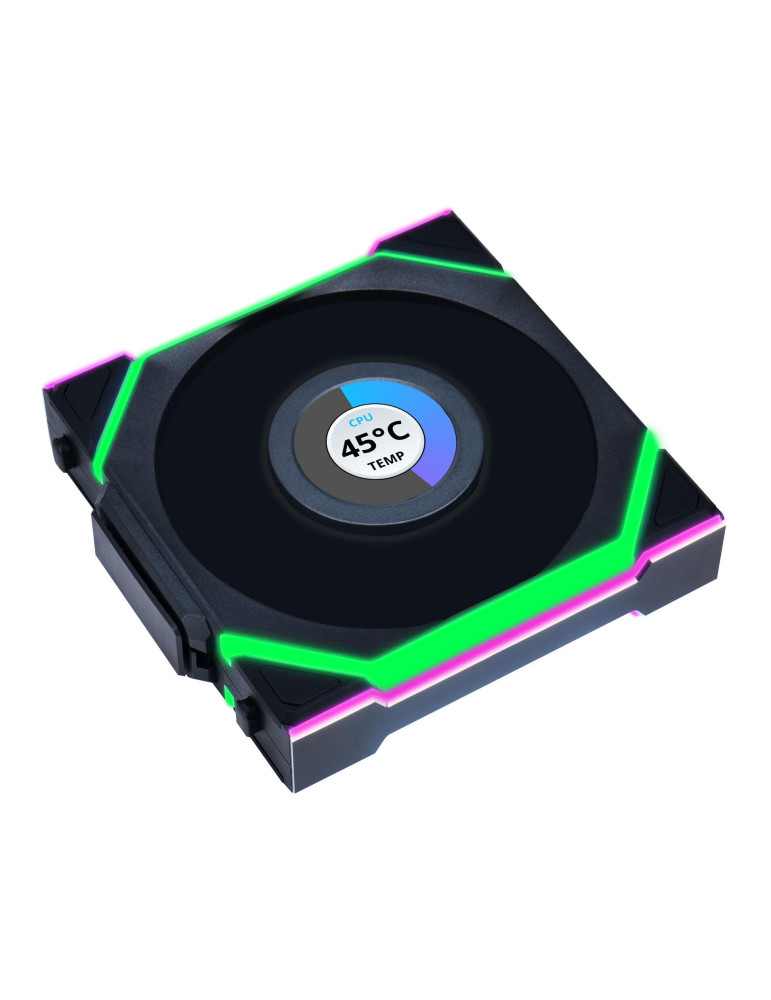 Вентилатор Lian Li UNI FAN SL Wireless LCD 120mm, 350-1900 RPM, ARGB PWM, 31dB - G99.12RSLLCD1W3B.00 - 5