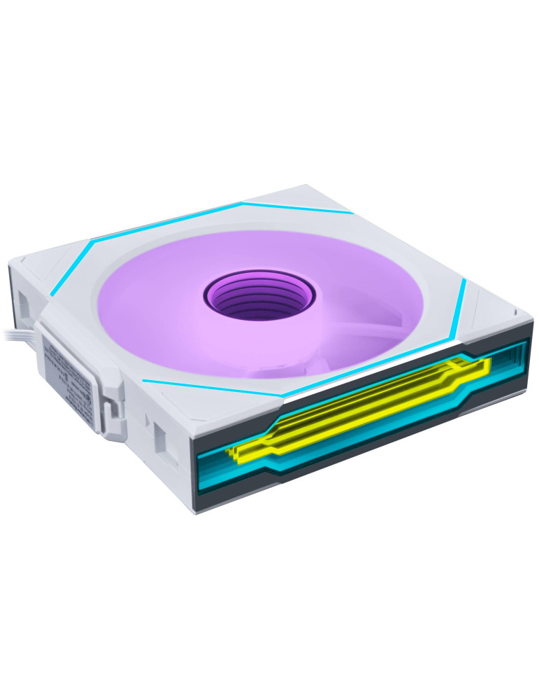 Вентилатор Lian Li UNI FAN SL-INF 120mm, PWM 4-Pin, 0-2300 RPM, ARGB, Бял - G99.12SLIN1W1W.00 - 1