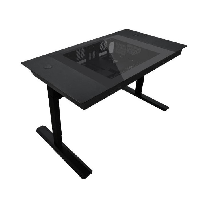 Компютърна кутия в бюро 2 в 1 Lian Li DK07 Middle Tower, ATX/Micro ATX/E-ATX/Mini ITX, до 180mm CPU охладител, до 380mm GPU, до 