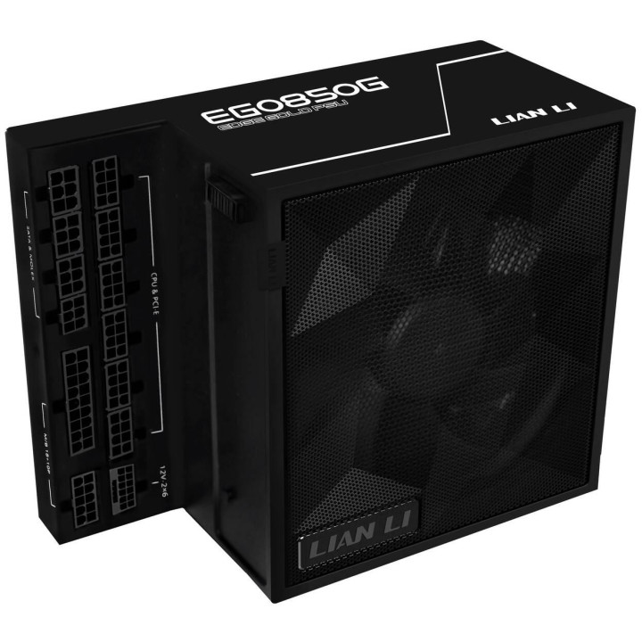 Модулно захранване Lian Li EDGE EGO850 Black, 850W 80+ Gold PCIe 5.1 ATX 3.1, 120mm вентилатор - G9P.EG0850G.B000.EU - 1