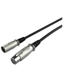Аудио кабел HyperX XLR, XLR мъжко към XLR женско, 3м, черен - 6Z2B9AA - 3