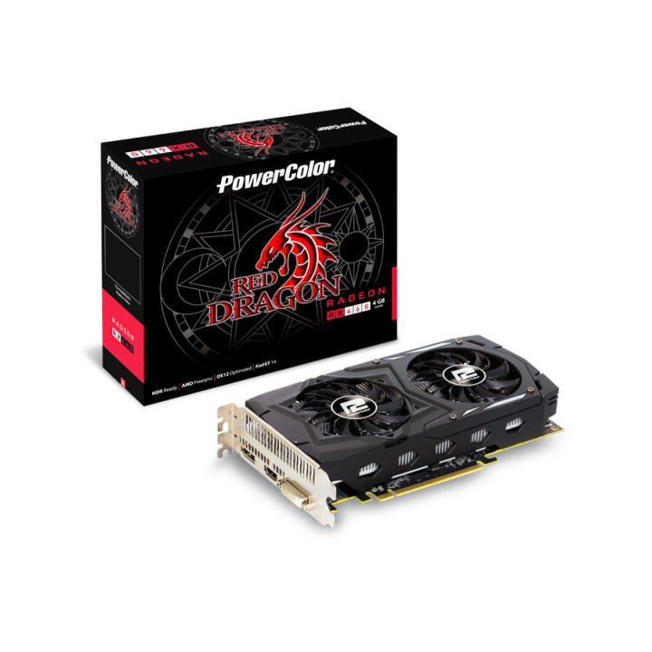 Видео карта PowerColor AMD Radeon RX460 Red Dragon 4GB GDDR5