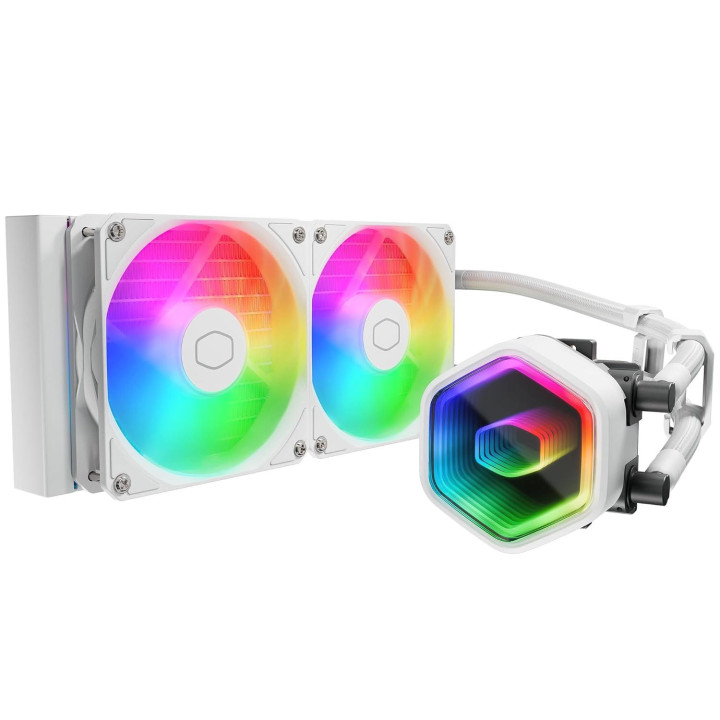 Водно охлаждане за процесор Cooler Master Master Liquid 240 Core II ARGB, течност, 240mm радиатор, PWM 4-Pin, AM4/AM5/1700, 27 d