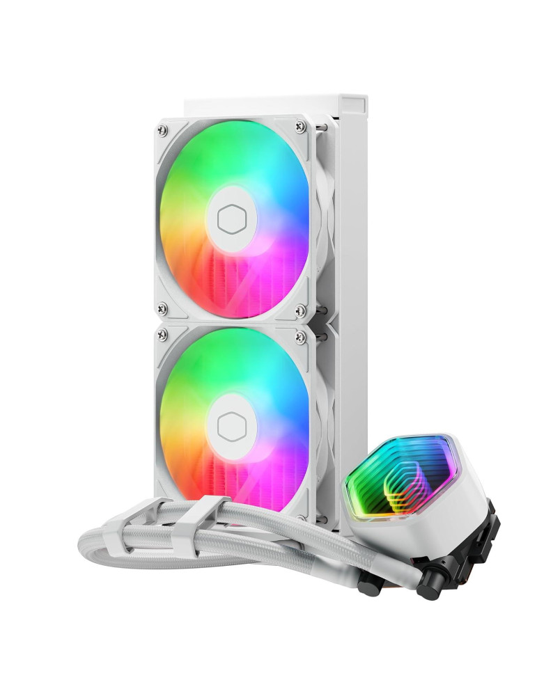 Водно охлаждане за процесор Cooler Master Master Liquid 240 Core II ARGB, течност, 240mm радиатор, PWM 4-Pin, AM4/AM5/1700, 27 d