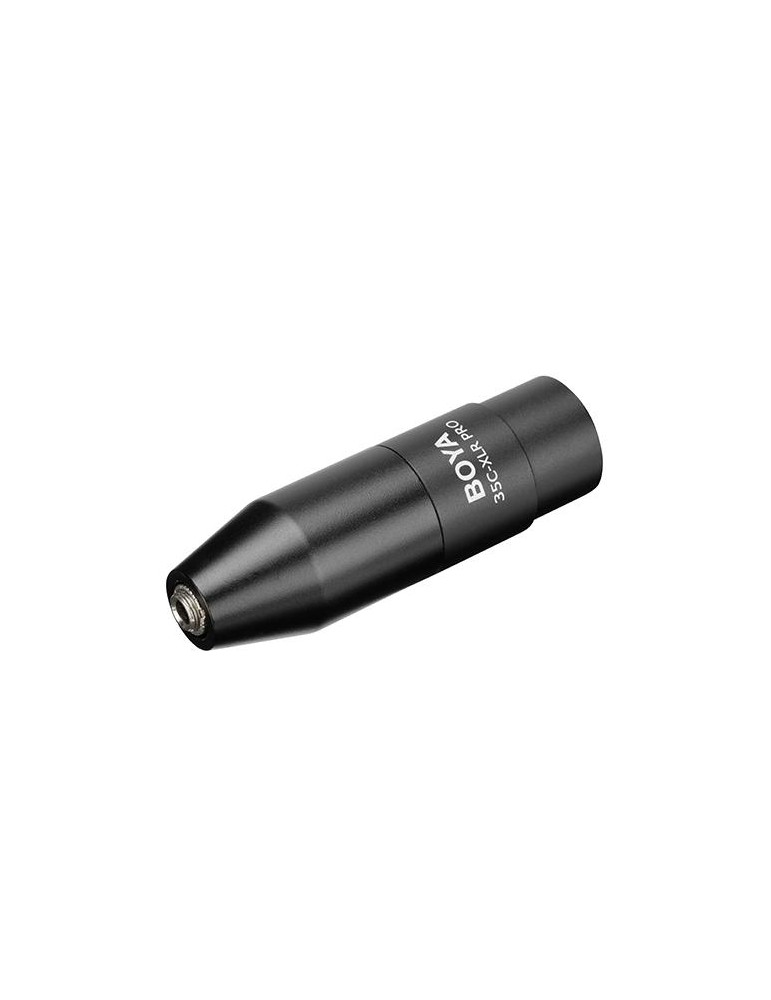Конвертор BOYA 3.5mm TRS към XLR 35C-XLR Pro, 12-48V Phantom Power, черен - BOYA-35C-XLR-PRO - 3