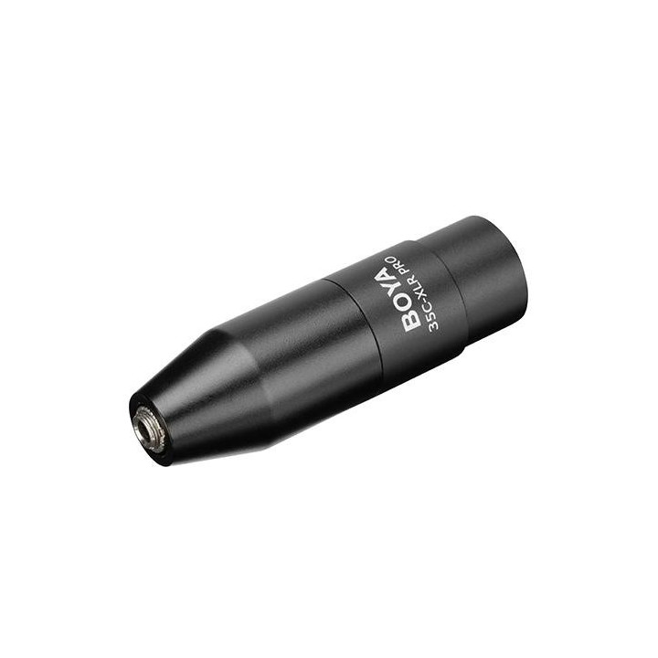 Конвертор BOYA 3.5mm TRS към XLR 35C-XLR Pro, 12-48V Phantom Power, черен - BOYA-35C-XLR-PRO - 3