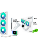 Водно охлаждане за процесор ASROCK Challenger White 360, 360mm AiO, LCD дисплей, 3x120mm вентилатора, AM5/AM4/LGA1851/LGA1700 - 