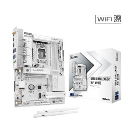 Дънна платка ASRock B860 Challenger White WIFI, LGA 1851, Intel B860, DDR5 до 256GB, PCIe 5.0, Wi-Fi 7 - 4711581494183 - 1