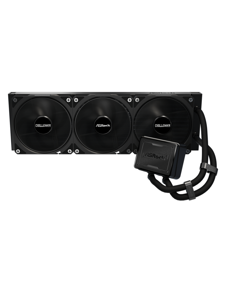 Водно охлаждане за процесор ASROCK Challenger Pure 360, 360mm AIO, AM4/AM5/LGA1700/LGA1851, 120x120x25mm вентилатор, 27dBA - 471