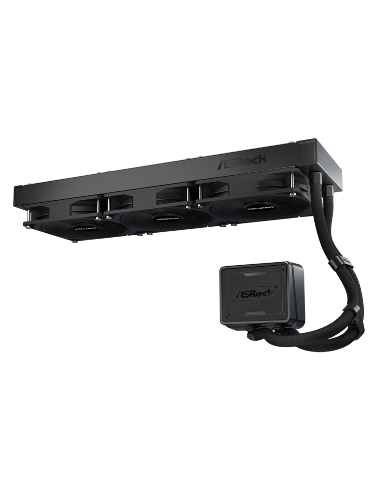 Водно охлаждане за процесор ASROCK Challenger Pure 360, 360mm AIO, AM4/AM5/LGA1700/LGA1851, 120x120x25mm вентилатор, 27dBA - 471