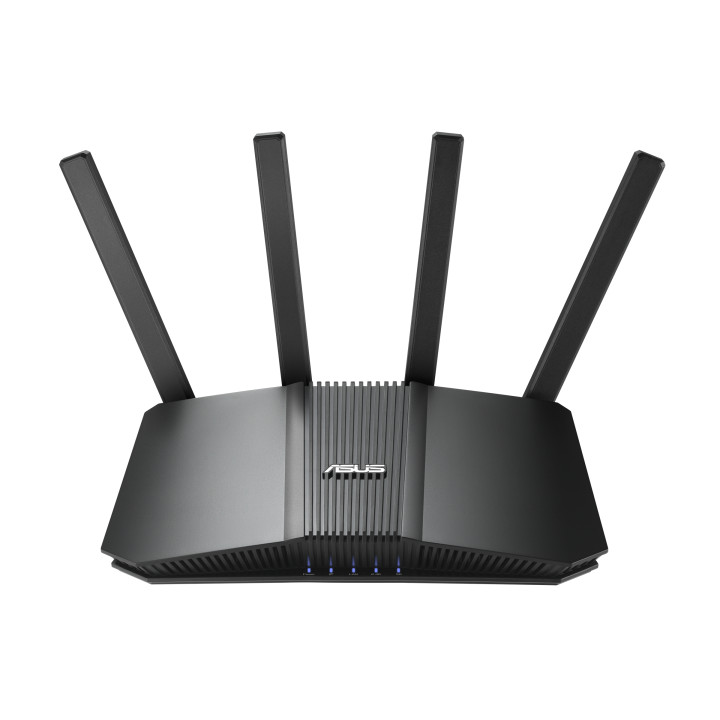 Рутер ASUS RT-BE55, WiFi 7 BE3600, 2.4GHz/5GHz, 4x LAN 1Gbps, 1x WAN 2.5Gbps, 4 външни антени, USB 3.2, AiMesh - 90IG0A80-MO3C00